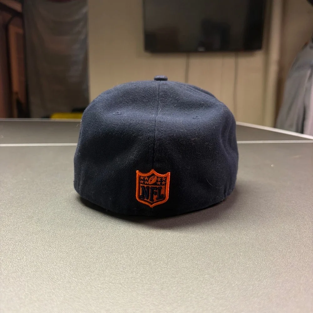 Miami Dolphins New Era 59FIFTY Fitted Hat Navy Blue NFL Shield Size 7 1/8
